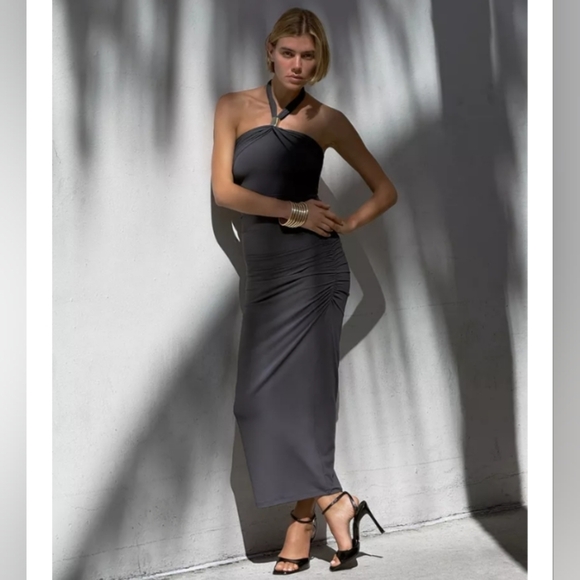 Zara Halter Applique Dress - Picture 2 of 5